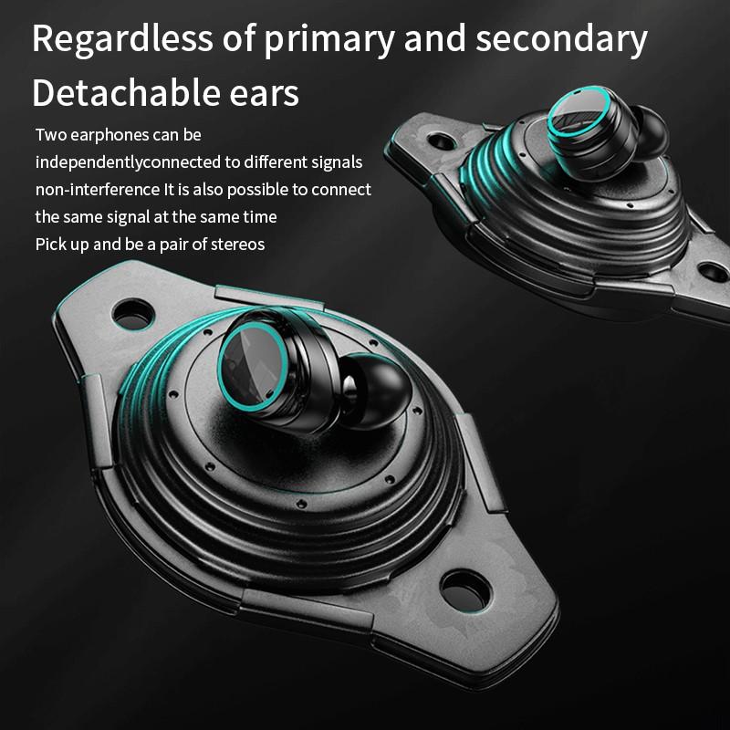 M25 Bluetooth 5.3 Wireless Earbuds – HiFi Sound, LED Battery Display, 40 Hours Backup, Noise Cancelling, Touch Control, Waterproof